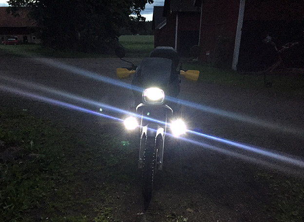 LED DRLs in the evening